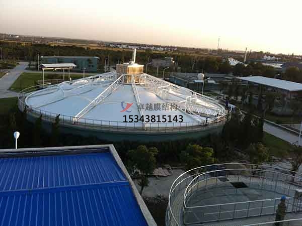 十堰市污水池反封閉罩棚設(shè)計(jì)施工、案例圖片 ?