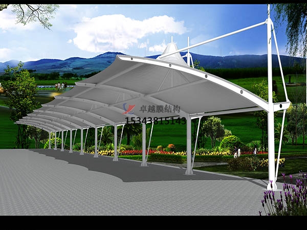 樟樹膜結(jié)構(gòu)【充電站雨棚】停車棚設計安裝