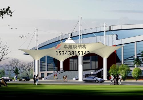 膜結(jié)構(gòu)大門、建筑入口效果圖